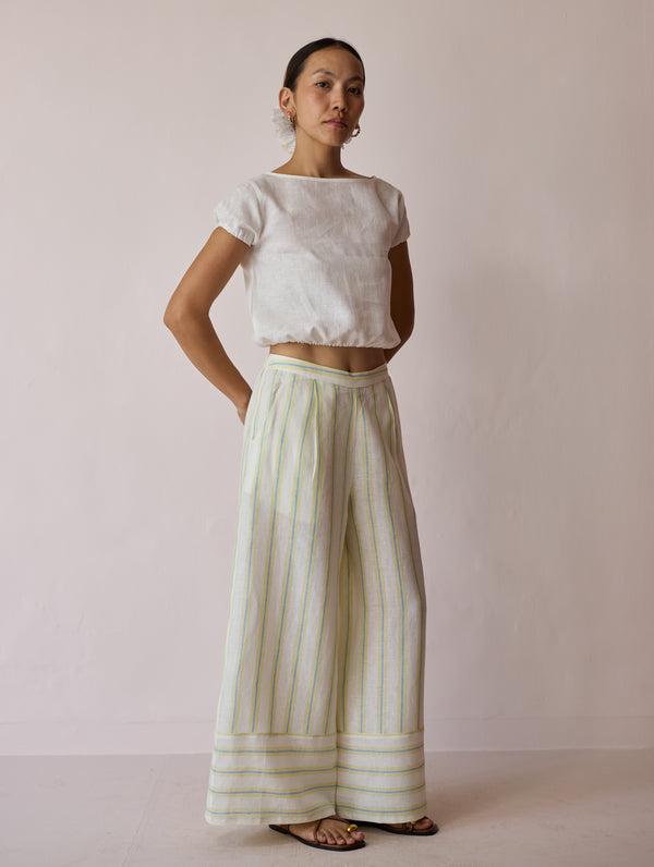 Rimi Linen Co-ord Set - Ivory