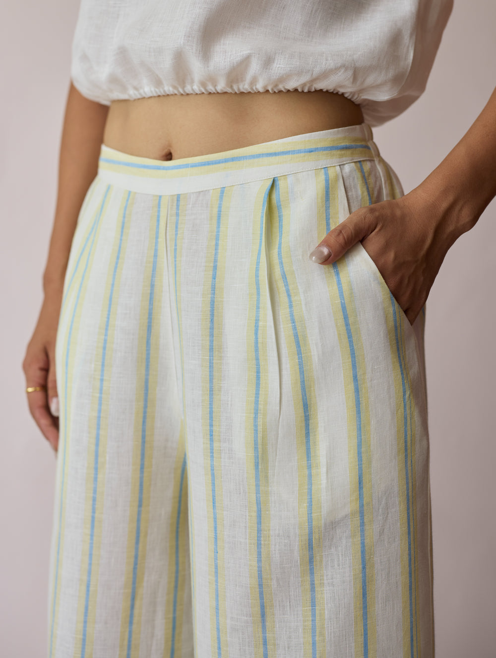 Rimi Linen Co-ord Set - Ivory