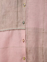 Rin Metallic Linen Co-ord - Pink