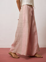 Rin Metallic Linen Co-ord - Pink