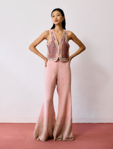 Kaya Hand-Embroidered Co-ord - Pink