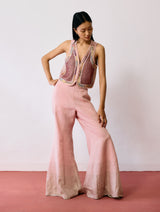 Kaya Hand-Embroidered Co-ord - Pink