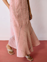 Dana Pintuck & Pleat Sleeveless Co-ord - Pink