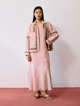 Dana Pintuck & Pleat Sleeveless Co-ord - Pink
