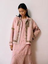 Dana Pintuck & Pleat Sleeveless Co-ord - Pink