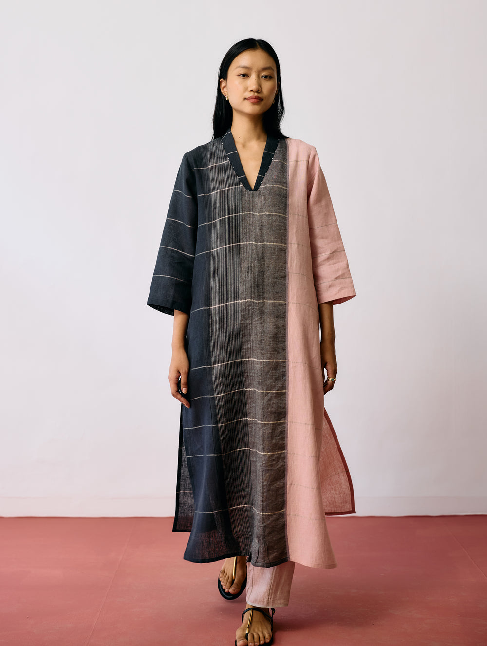 Zanera Patchwork Pintuck Kurta Set