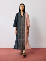 Zanera Patchwork Pintuck Kurta