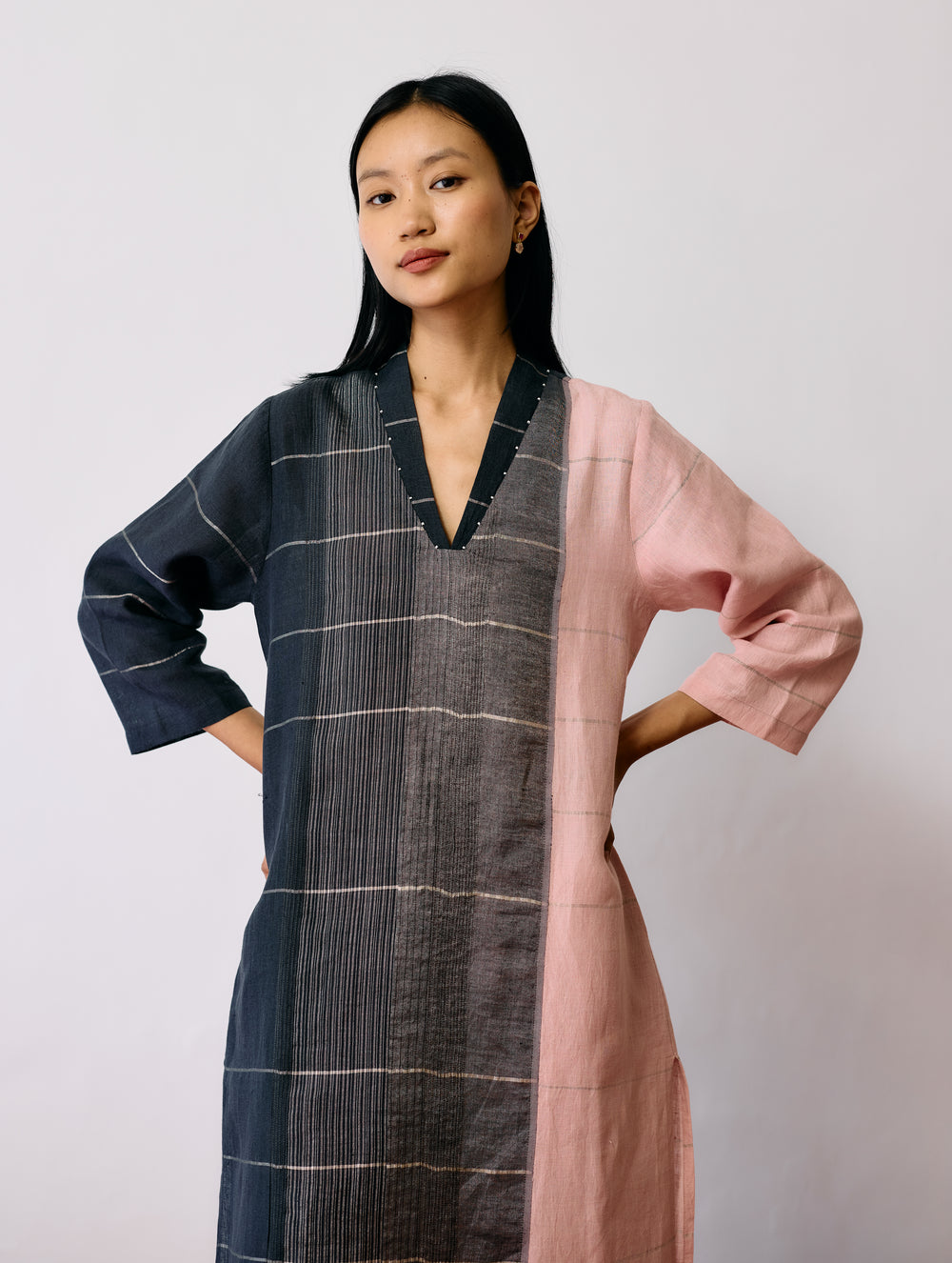 Zanera Patchwork Pintuck Kurta Set