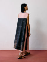 Shal Patchwork Linen Sleeveless Jacket