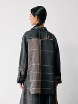 Hanat Hand-Embroidered Bird Co-ord - Charcoal