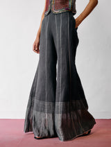 Kaya Hand-Embroidered Co-ord - Charcoal