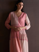 Nesa Pleated Dress - Blush