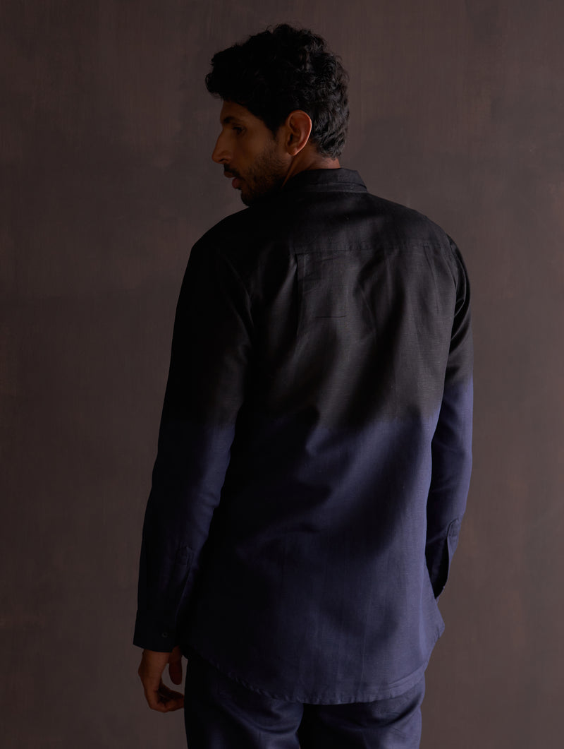 Kio Ombre Shirt - Midnight