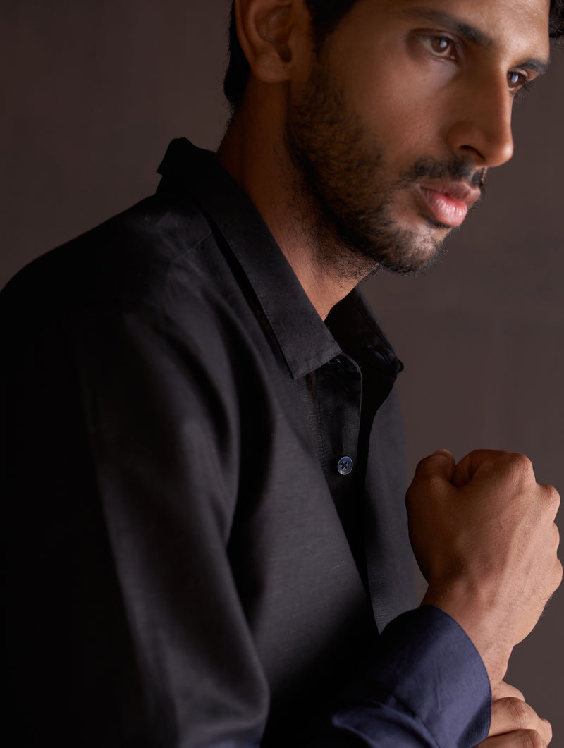 Kio Ombre Shirt - Midnight