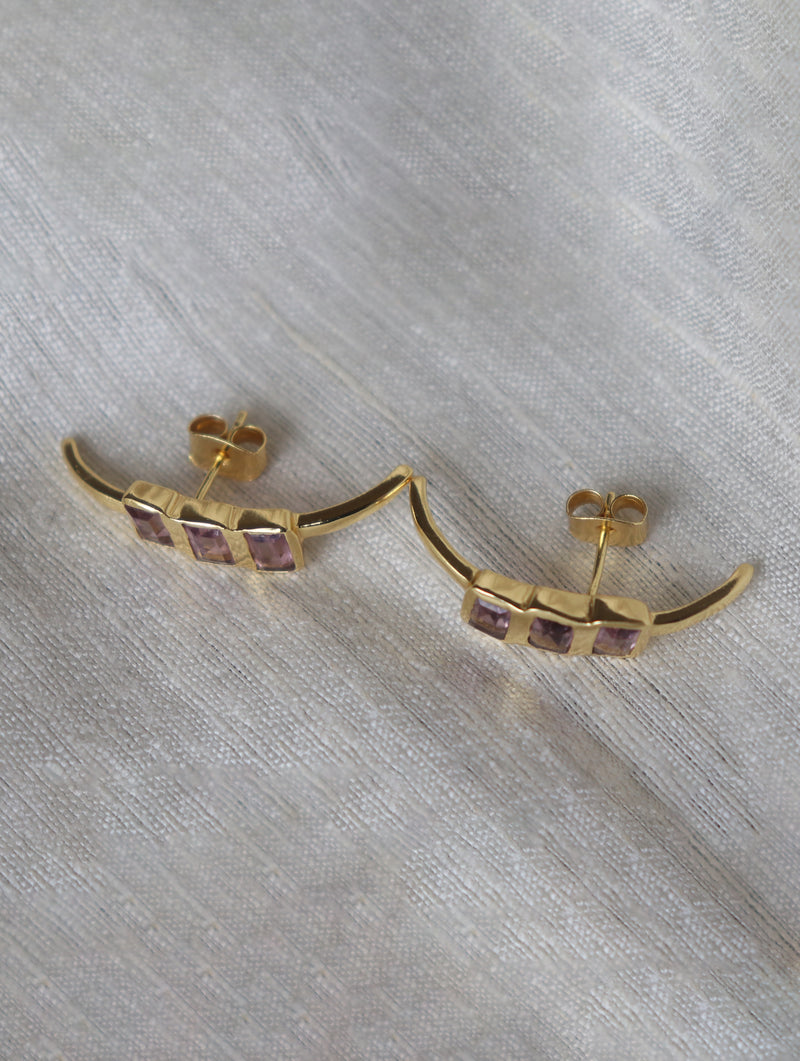 Takara Earrings - Lavender