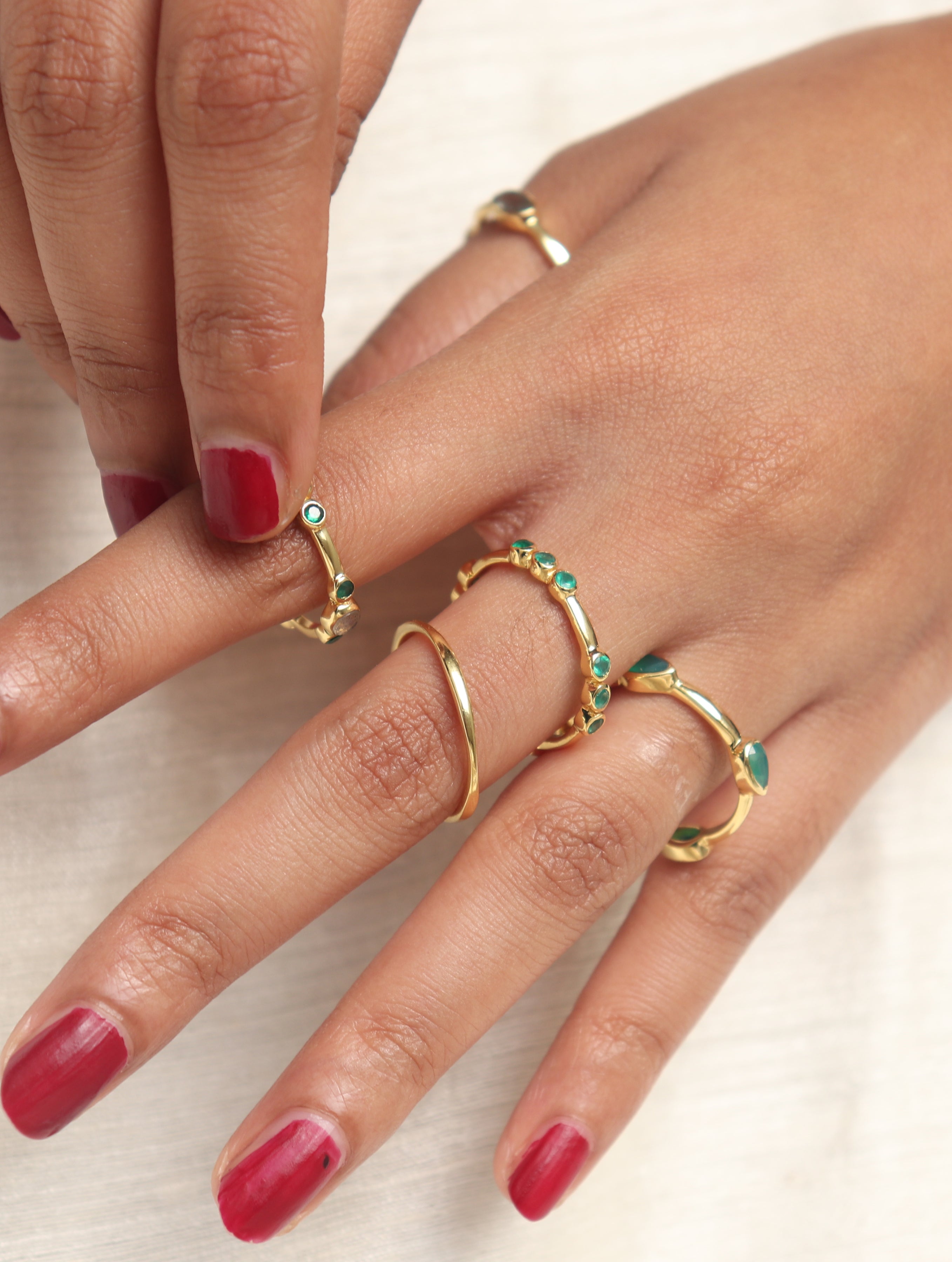 Rika Stackable Ring - Night – Manan