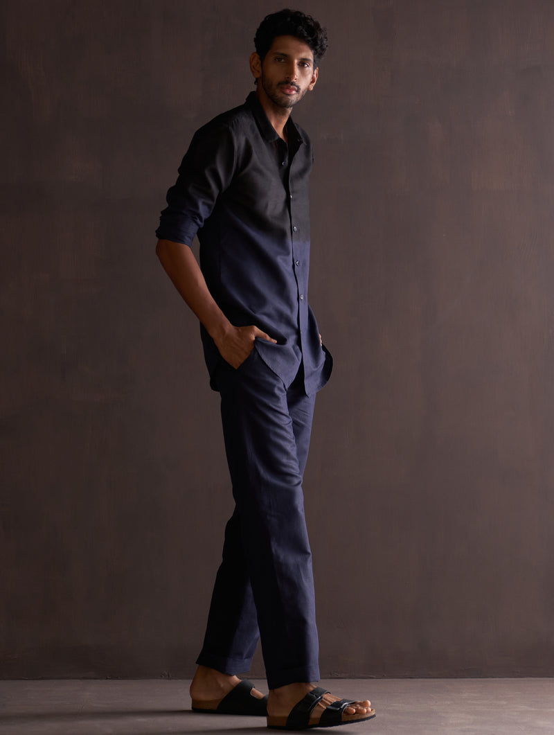 Kio Ombre Shirt - Midnight