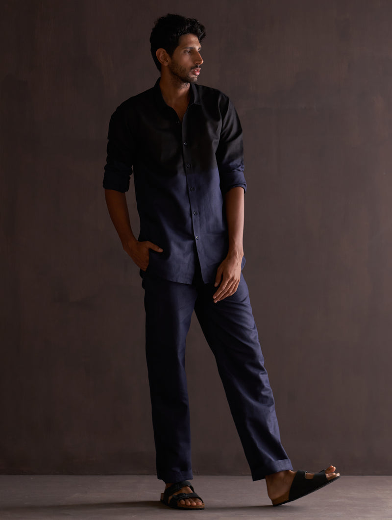 Kio Ombre Shirt - Midnight