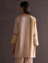 Zumi Hand-Embroidered Kurta - Sun