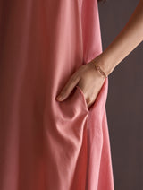 Saki Sleeveless Dress - Coral