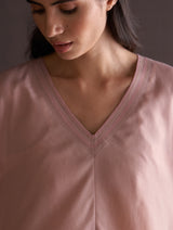 Sora Asymmetrical Top - Blush