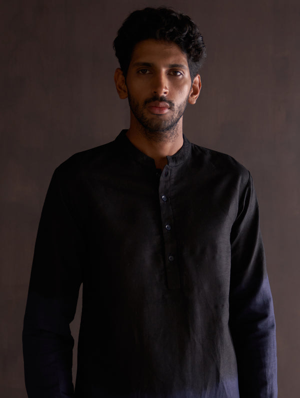 Kash Ombre Kurta - Midnight