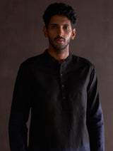 Kash Ombre Kurta Set - Midnight