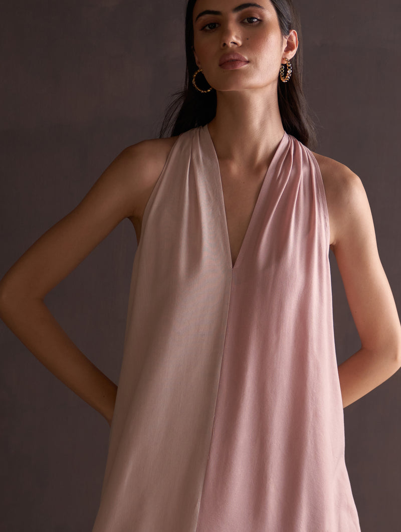 Saki Sleeveless Dress - Blush