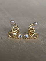 Trinity Studs - Crystal