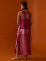 Rysa Sleeveless Silk Dress - Fuchsia Rose