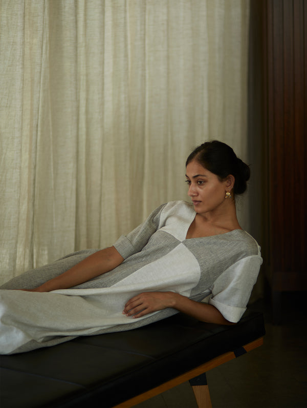 Masa Timeless Linen Dress - Off-White