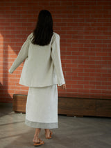 Niza Sleeveless Dress and Jacket - Off White