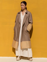 Kara Wool Long Coat - Clay
