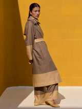 Kara Wool Long Coat - Clay