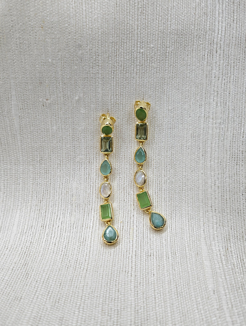 Aarya Earrings - Sea