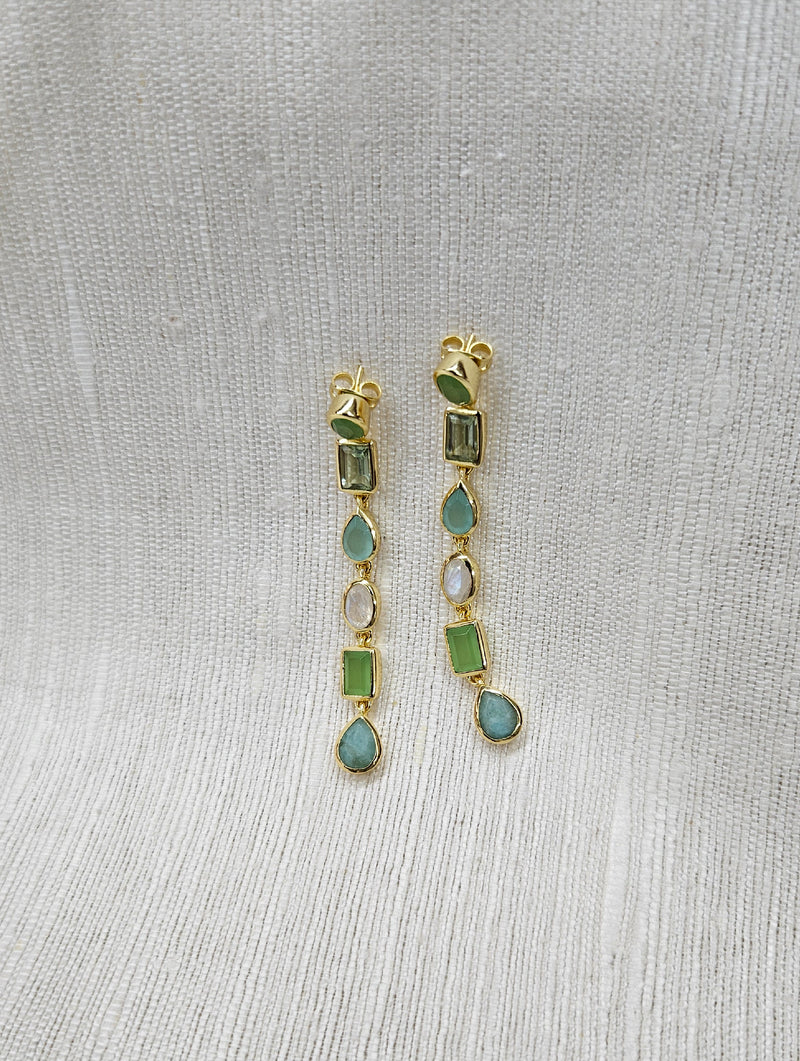 Aarya Earrings - Sea