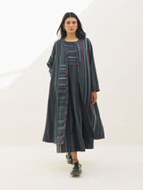 Thena Reversible Merino Wool Co-ord Set - Charcoal