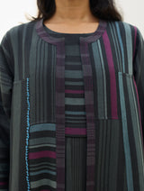 Thena Reversible Merino Wool Co-ord Set - Charcoal