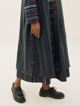 Thena Reversible Merino Wool Co-ord Set - Charcoal