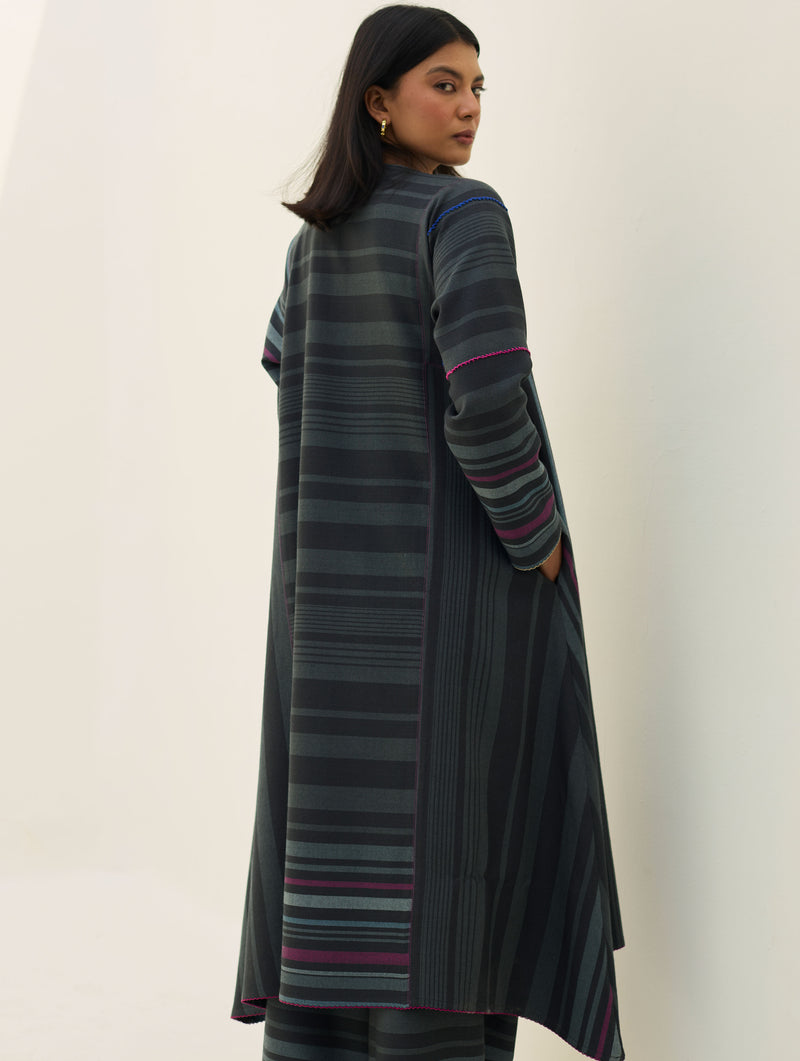 Daphne Merino Wool Kurta Sets - Charcoal