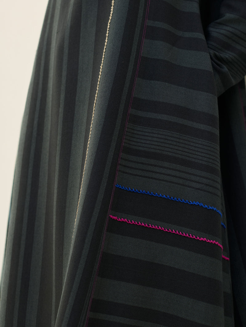 Anette Pheran Merino Wool Kurta Set - Charcoal