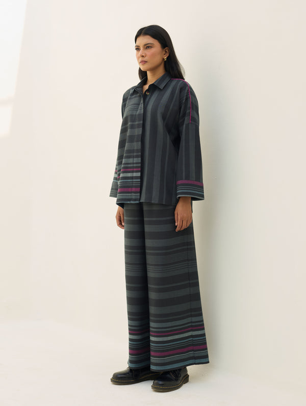Ellen Dolman Sleeve  Co-ord Set - Charcoal