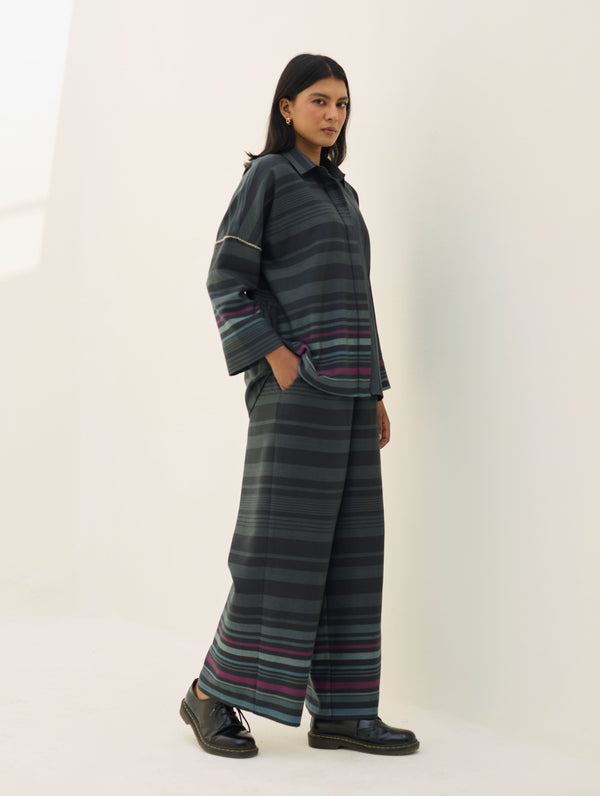 Ellen Dolman Sleeve  Co-ord Set - Charcoal
