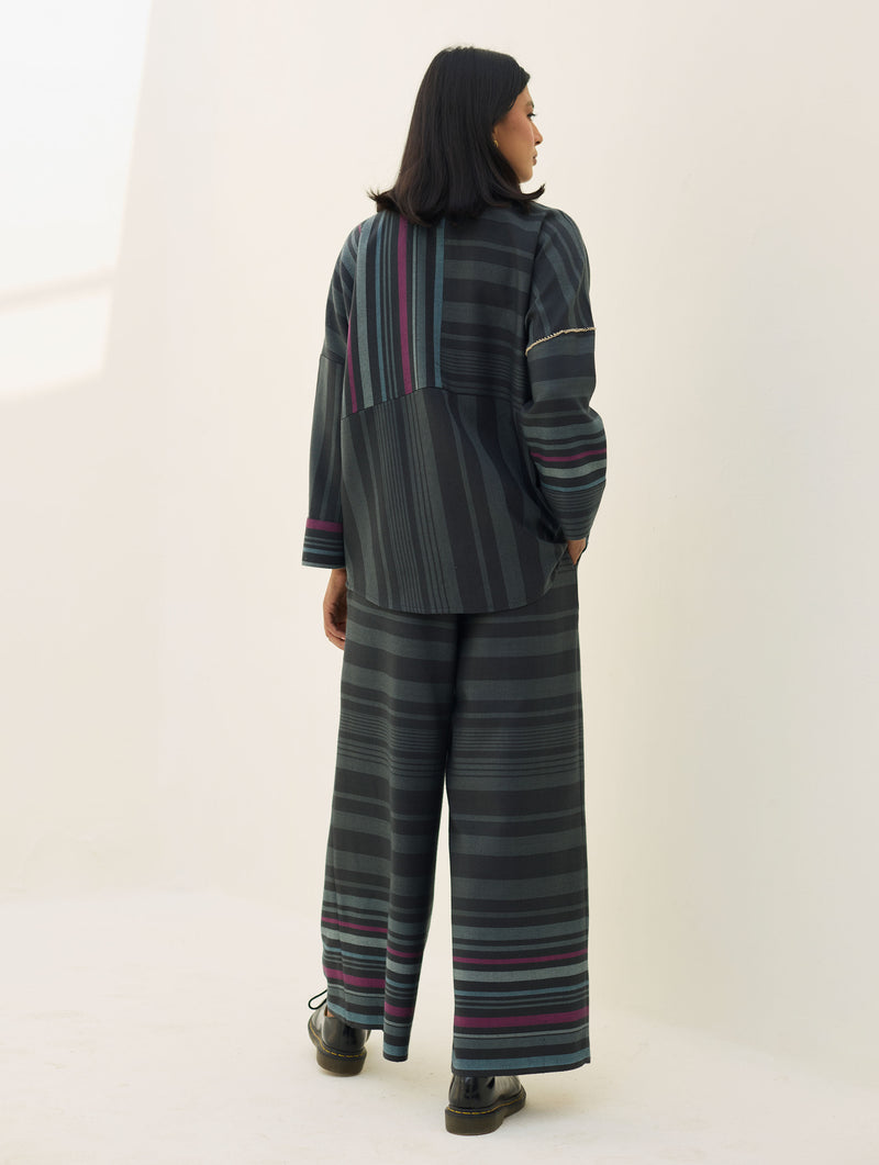 Ellen Dolman Sleeve  Co-ord Set - Charcoal