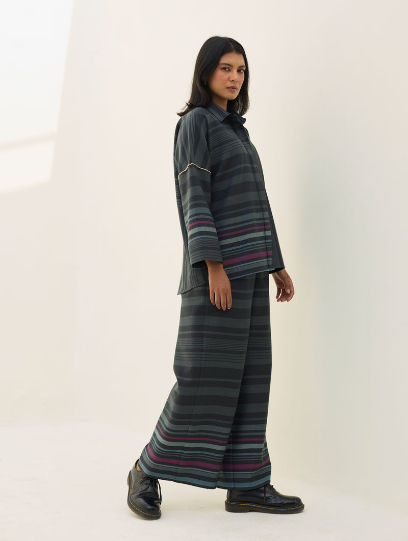 Ellen Dolman Sleeve  Co-ord Set - Charcoal