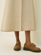 Aster Thick Linen Dress - Natural