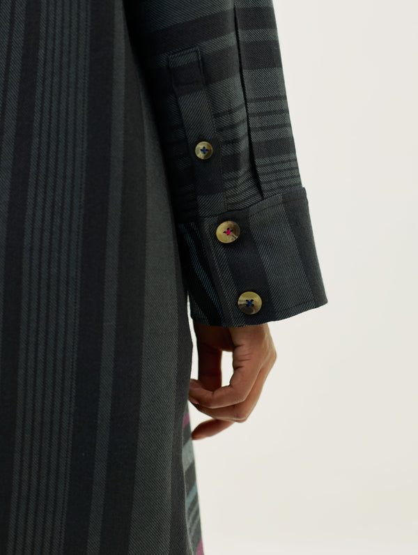 Eden Patch Pocket Dress - Charcoal