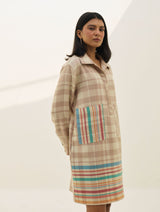 Eden Patch Pocket Dress - Beige