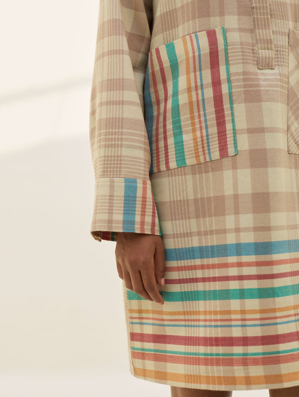 Eden Patch Pocket Dress - Beige