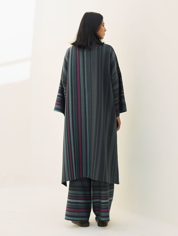 Anette Pheran Merino Wool Kurta - Charcoal